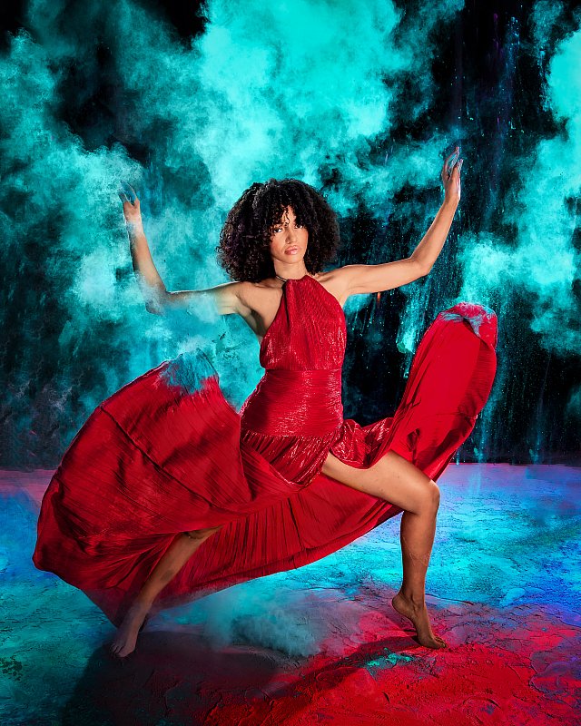Color Powder Dress